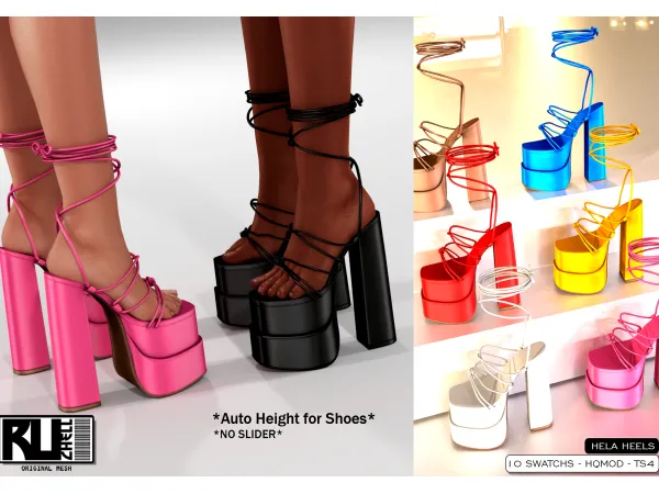 Alpha Hlea Heels - The Sims 4 Custom Content