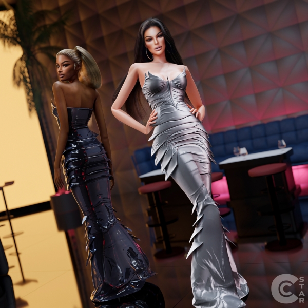 Alpha Laverne Cox's Full Length Bustier Style Dress from 2024 Emmy cool_content_star by cool_content_star - The Sims 4 custom content