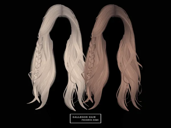 Alpha Gallegos Hair - The Sims 4 Custom Content