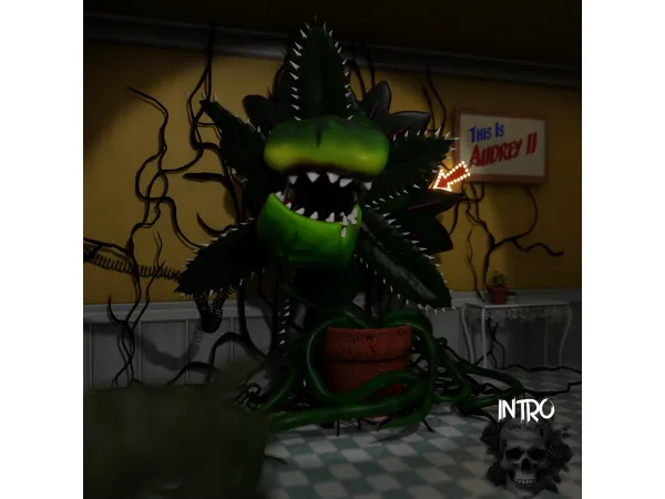 Alpha Audrey II Blender Scene by introversionscenes - The Sims 4 Custom Content