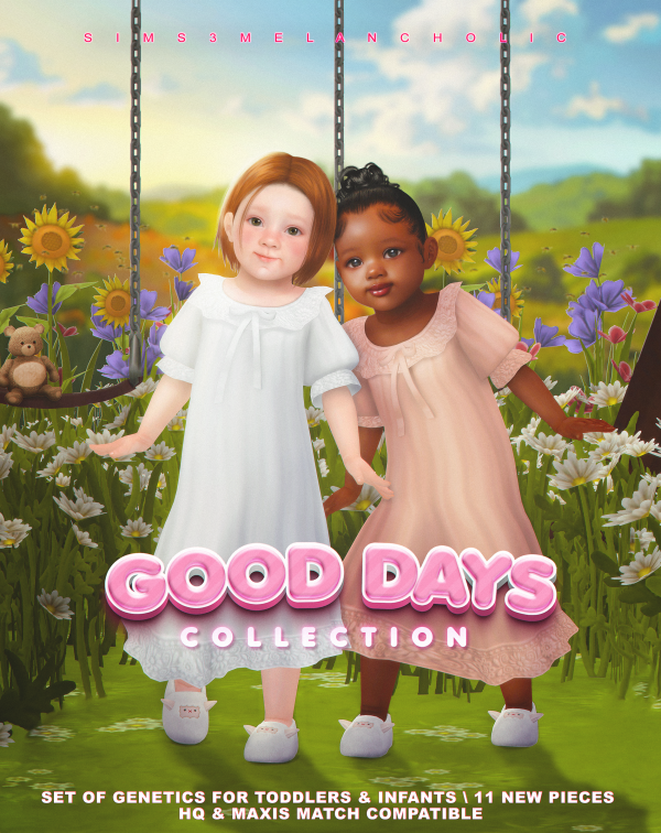 Alpha GOOD DAYS COLLECTION Genetics for Toddlers Infants by simsfinds - The Sims 4 Custom Content
