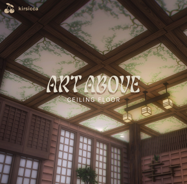 Mix art above ceiling floor by simsfinds - The Sims 4 Custom Content