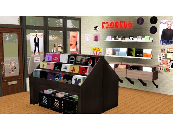 Record Store Part 1 by Simmila - The Sims 3 Custom Content