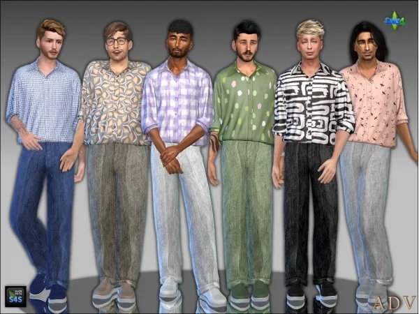 Mix Outfits for male adults - The Sims 4 Custom Content