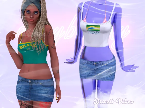 Alpha BRAZIL VIBES SET - The Sims 4 Custom Content