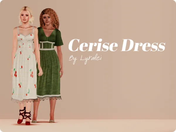 Cerise Dress by Lyralei - The Sims 3 Custom Content