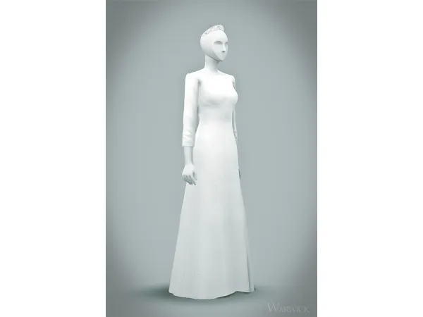 Maxis Match WARWICK Meghan Wedding Gown by warwicks - The Sims 4 Custom Content