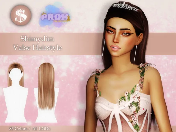 Alpha VALSE HAIR - The Sims 4 Custom Content