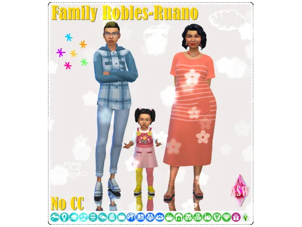 Maxis Match Family Robles Ruano by AnnettsSims4Welt - The Sims 4 Custom Content