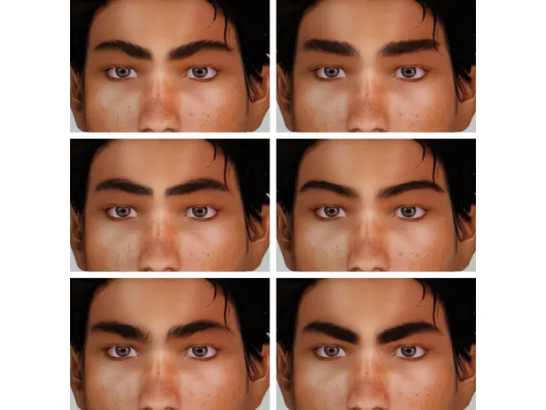 SourLemonSimblr male eyebrows set
