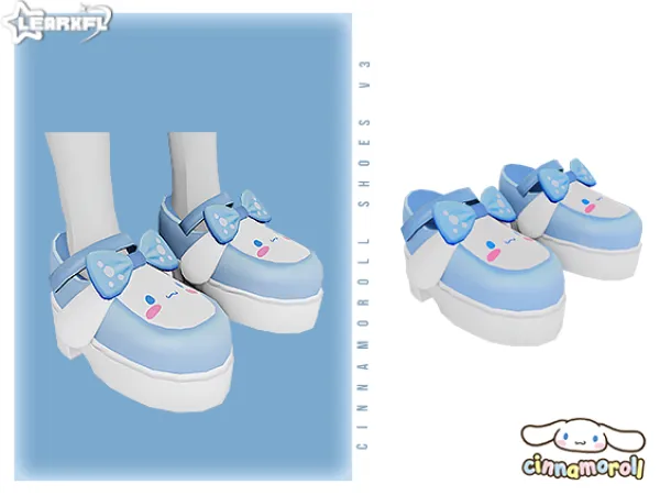 Alpha Cinnamoroll Back To School Collection Cinnamoroll Shoes V3 [1117 Items] by Learxfl - The Sims 4 Custom Content