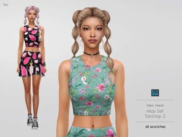 Maxis Match Spring Tanktop 2 - The Sims 4 Custom Content