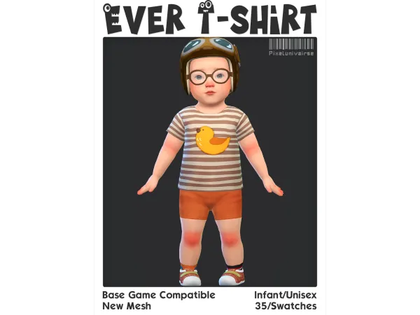 Maxis Match Enfant Top - The Sims 4 Custom Content