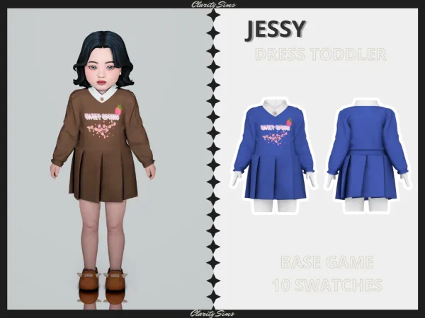 Alpha Jessy Dress Toddler - The Sims 4 Custom Content