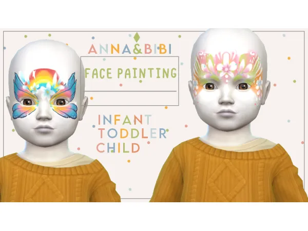 Alpha Face Painting [AnnaBibi] - The Sims 4 Custom Content