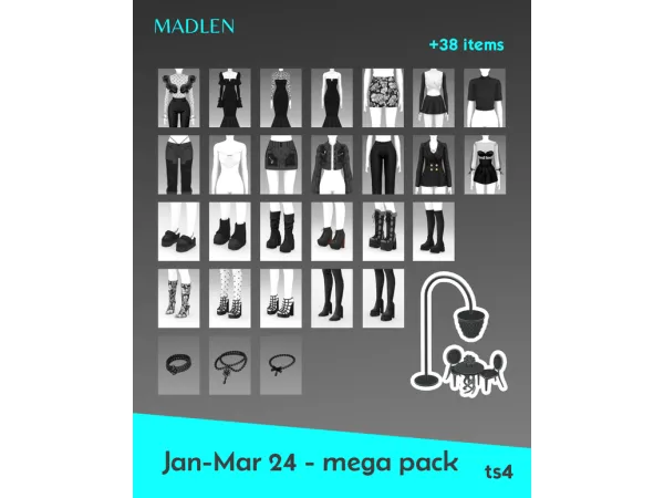 Maxis Match Mega Pack (Jan Mar 24) by madlen - The Sims 4 Custom Content