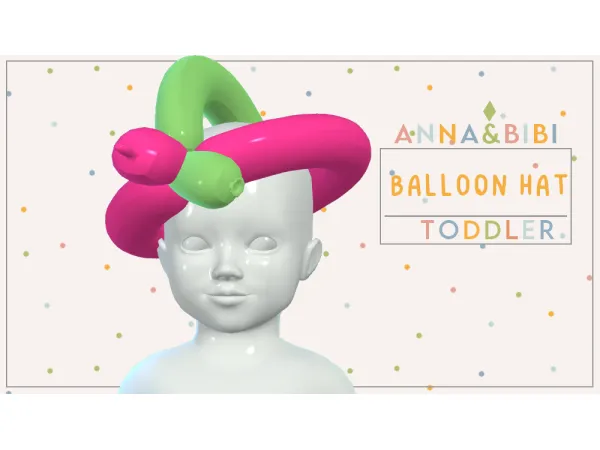 Alpha Balloon Hat [AnnaBibi] by anna_bibi - The Sims 4 Custom Content
