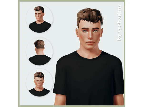 SonyaSims 217 Hair Lazy Sunday 4to3 - The Sims 3 Custom Content