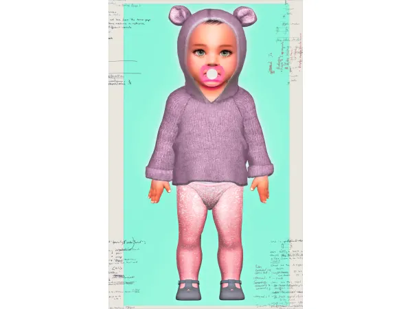 Maxis Match ballerina leggins infant Jennisims by Jennifer - The Sims 4 Custom Content