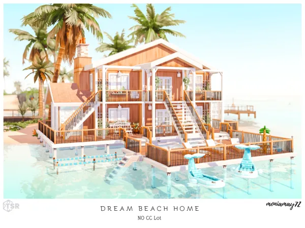 Maxis Match beach home - The Sims 4 Custom Content