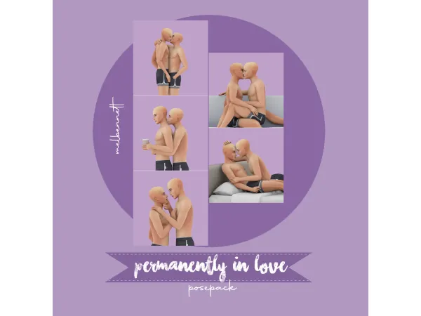 Mix Permanently in Love Posepack - The Sims 4 Custom Content