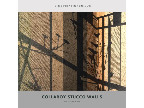 Alpha Collaroy Stucco Walls by simspirationbuilds - The Sims 4 Custom Content