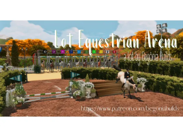 Maxis Match Gift Equestrian Arena Files Free by begoniabuilds - The Sims 4 Custom Content