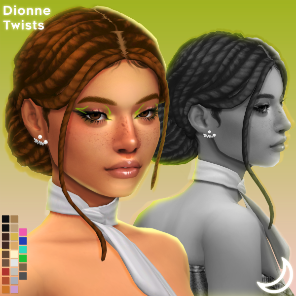 Maxis Match DIONNE TWISTS by simsfinds - The Sims 4 custom content