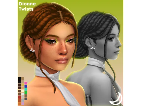 Maxis Match DIONNE TWISTS by imvikai - The Sims 4 custom content
