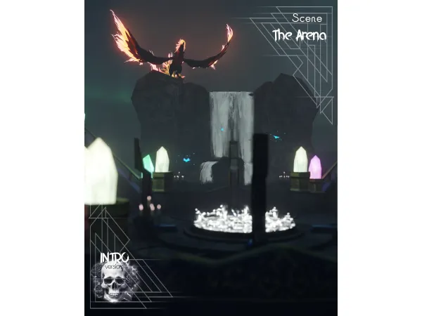 Alpha The Arena Blender Scene by introversionscenes - The Sims 4 Custom Content