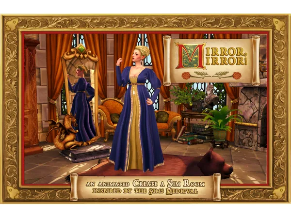 Mirror, Mirror! - an Animated CAS Background 👑 by surelysims