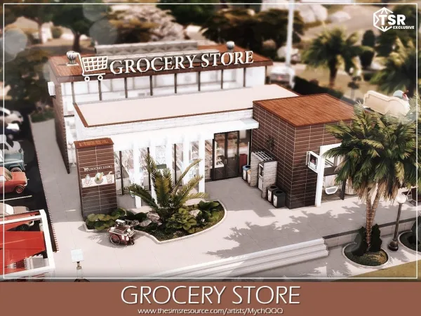 Alpha Grocery Store - The Sims 4 Custom Content
