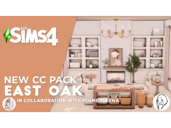 Mix East Oak collection - The Sims 4 Custom Content