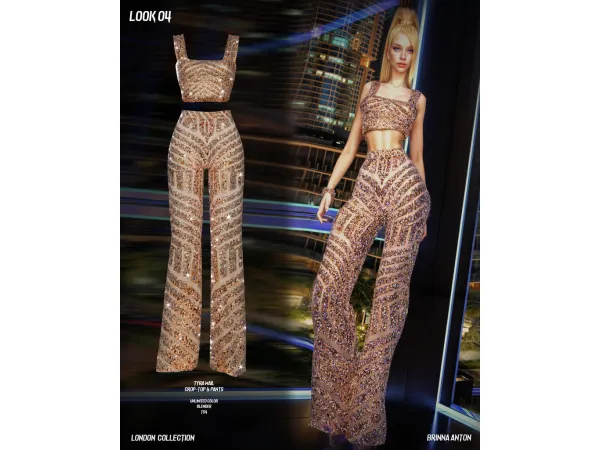 Alpha LONDON COLLECTION LOOK 04 by BrinnaAnton - The Sims 4 Custom Content