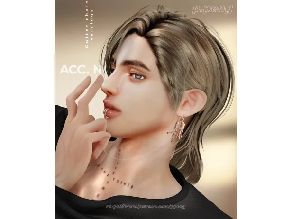 Mix [SIMS4TS4] PPENG ACC NO5 Cutter chain by ppeng - The Sims 4 Custom Content