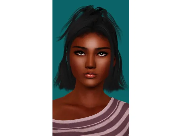 Sweeternsims Wingssims Messy Half Updo Hairstyle 4T3 - The Sims 3 Custom Content