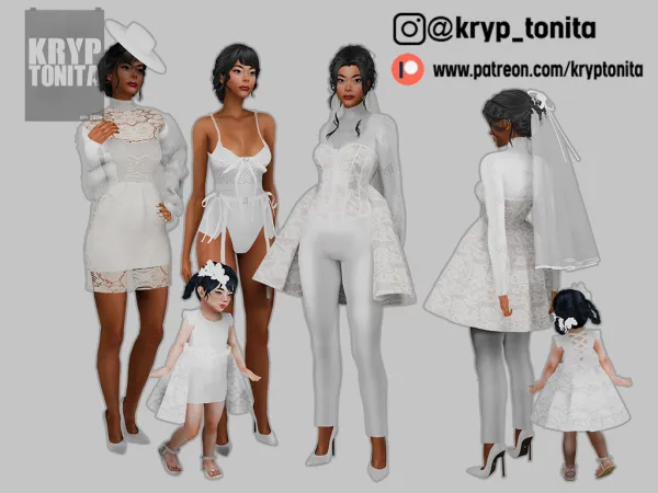 Alpha Modern Bride Collection - The Sims 4 Custom Content