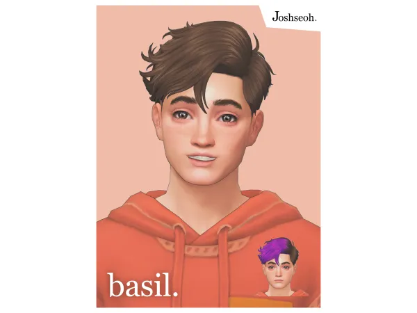 Maxis Match Basil Hair by jo_se_oh - The Sims 4 Custom Content