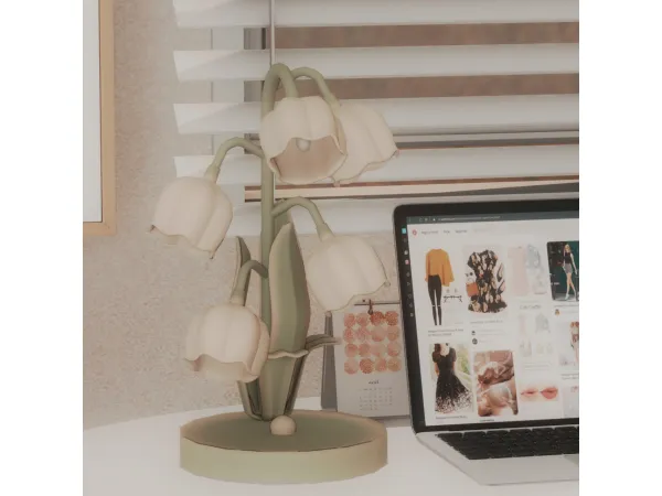 CeliaCytus-Lily-Valley Flower Plant Table Lighting
