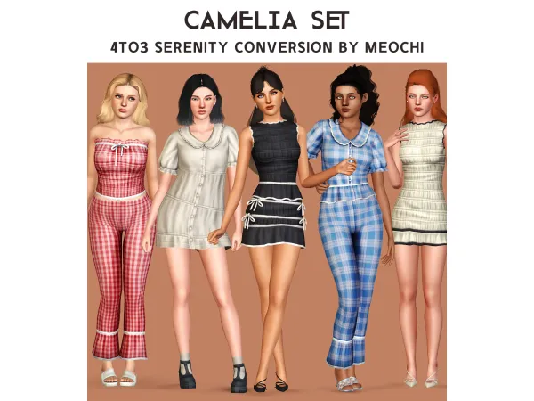 4t3 Camelia Set conversion - The Sims 3 custom content