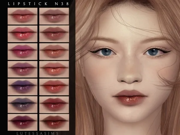 Mix Lipstick N38 - The Sims 4 Custom Content