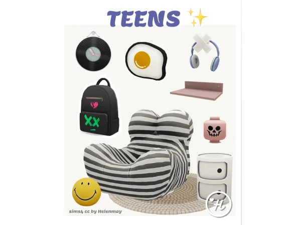 Mix TEENS EA by Helenmay - The Sims 4 Custom Content
