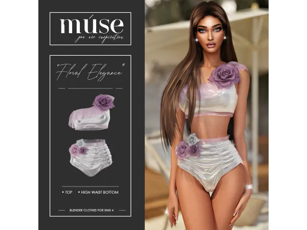 Alpha Summer gift by MuseStore - The Sims 4 Custom Content