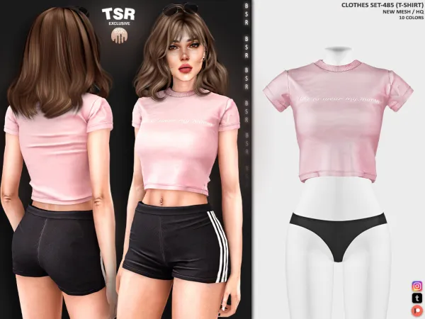 Alpha CLOTHES SET 485 BD1275 BD1276 - The Sims 4 Custom Content