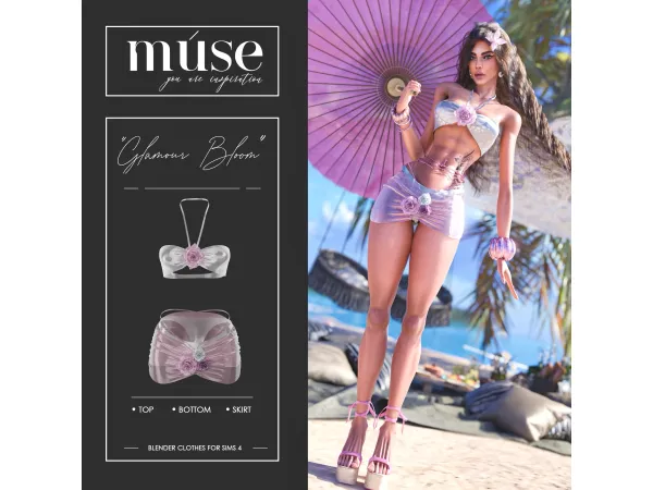 Alpha Summer gift by MuseStore - The Sims 4 Custom Content