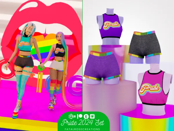 Maxis Match Pride 2024 Set - The Sims 4 Custom Content