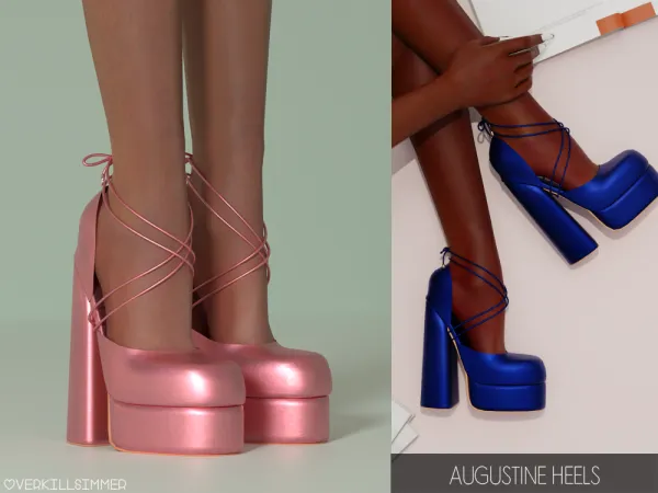 Alpha Augustine heels - The Sims 4 Custom Content
