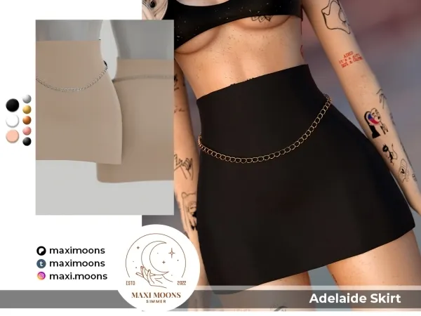 Alpha Adelaide Skirt - The Sims 4 Custom Content