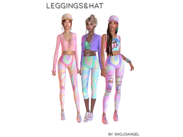 Maxis Match Leggings Hat RECOL by shojoangel - The Sims 4 Custom Content