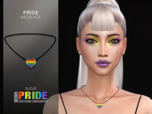 Alpha necklace - The Sims 4 Custom Content